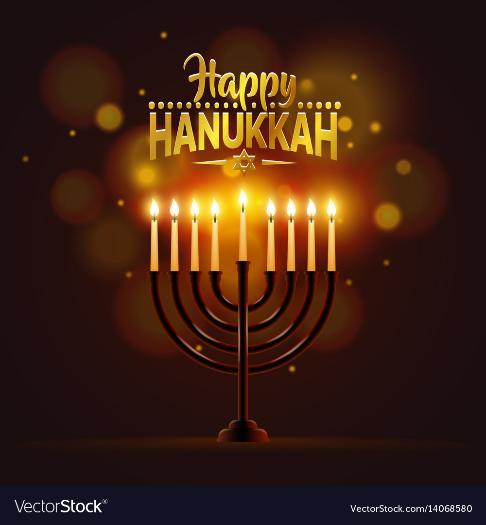 Happy hanukkah background cover card celebration