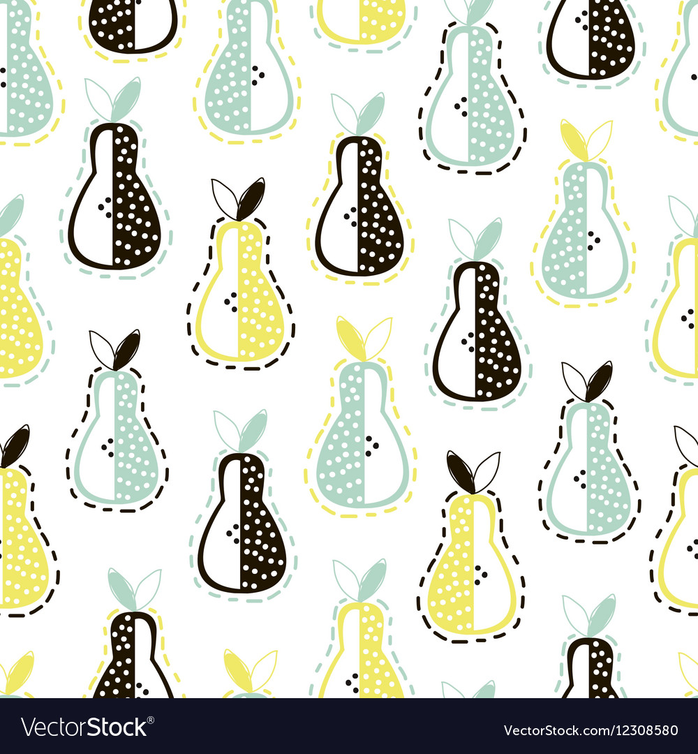 Modern fruit seamless pattern background