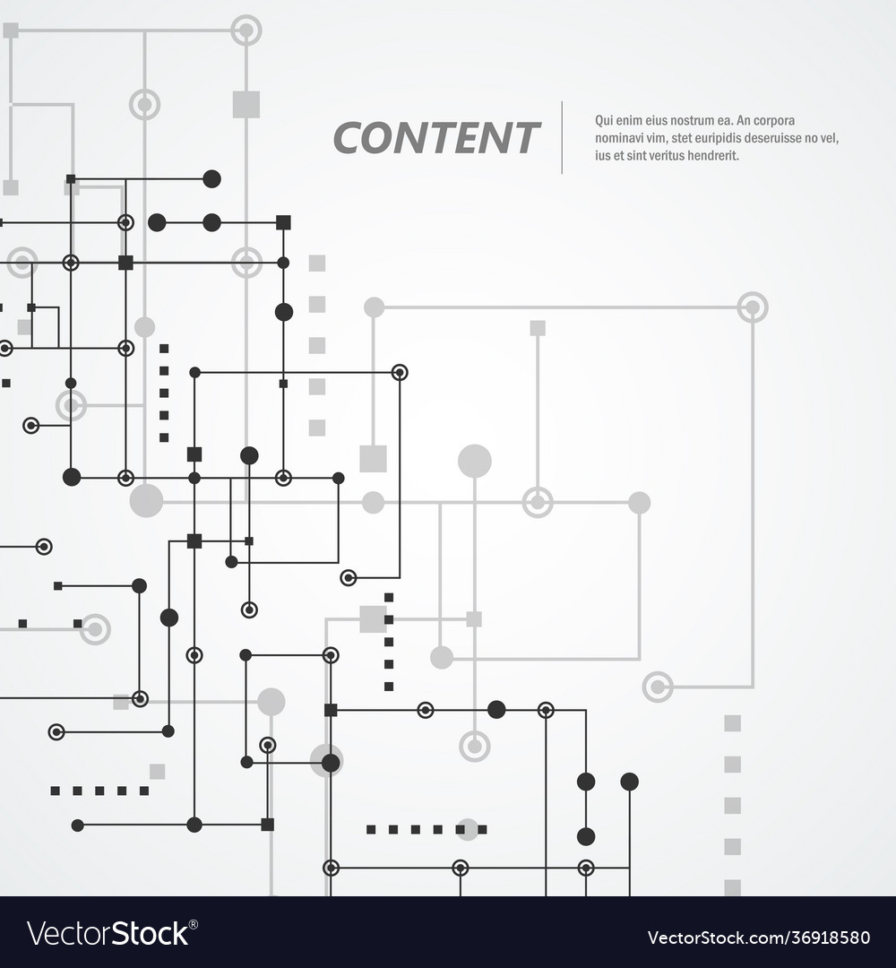 Network and connect lines dots technology vector image Network and connect lines dots technology