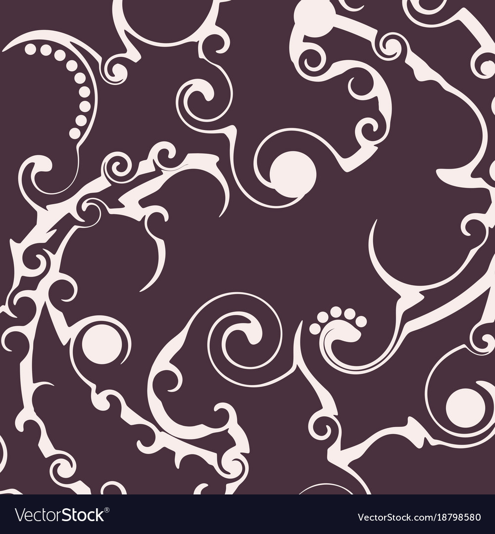 Ornament of lines and curls abstract background
