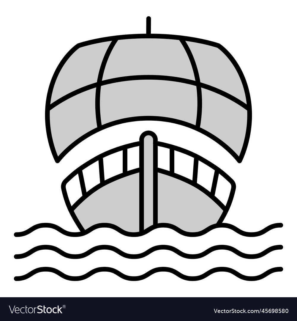 Sailboat with an open sail 3