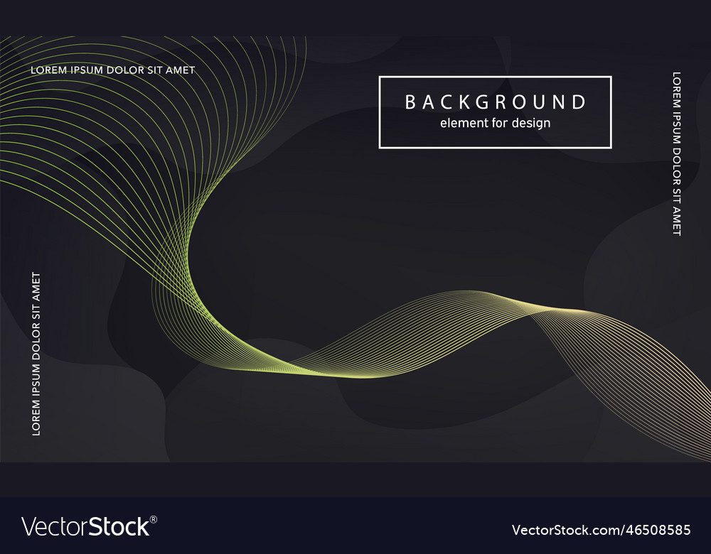 Abstract background wave element for design