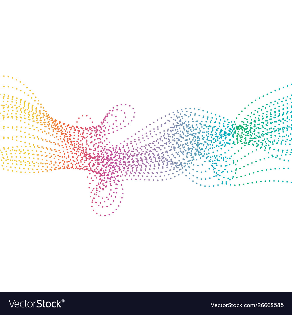 Abstract smooth color wave vector image Abstract smooth color wave