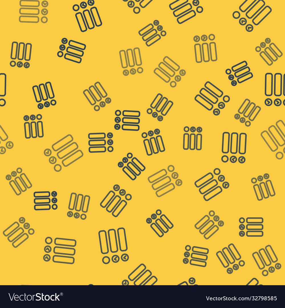Blue line task list icon isolated seamless pattern