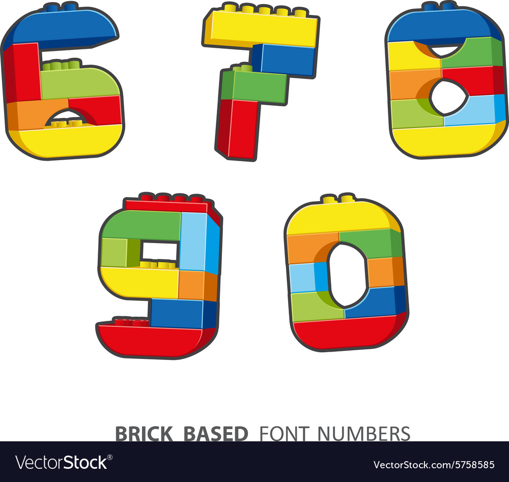 Brick numbers created from based alphabet