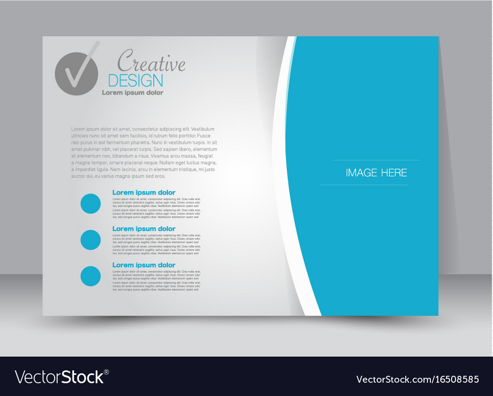 landscape billboard flyer template royalty free vector image