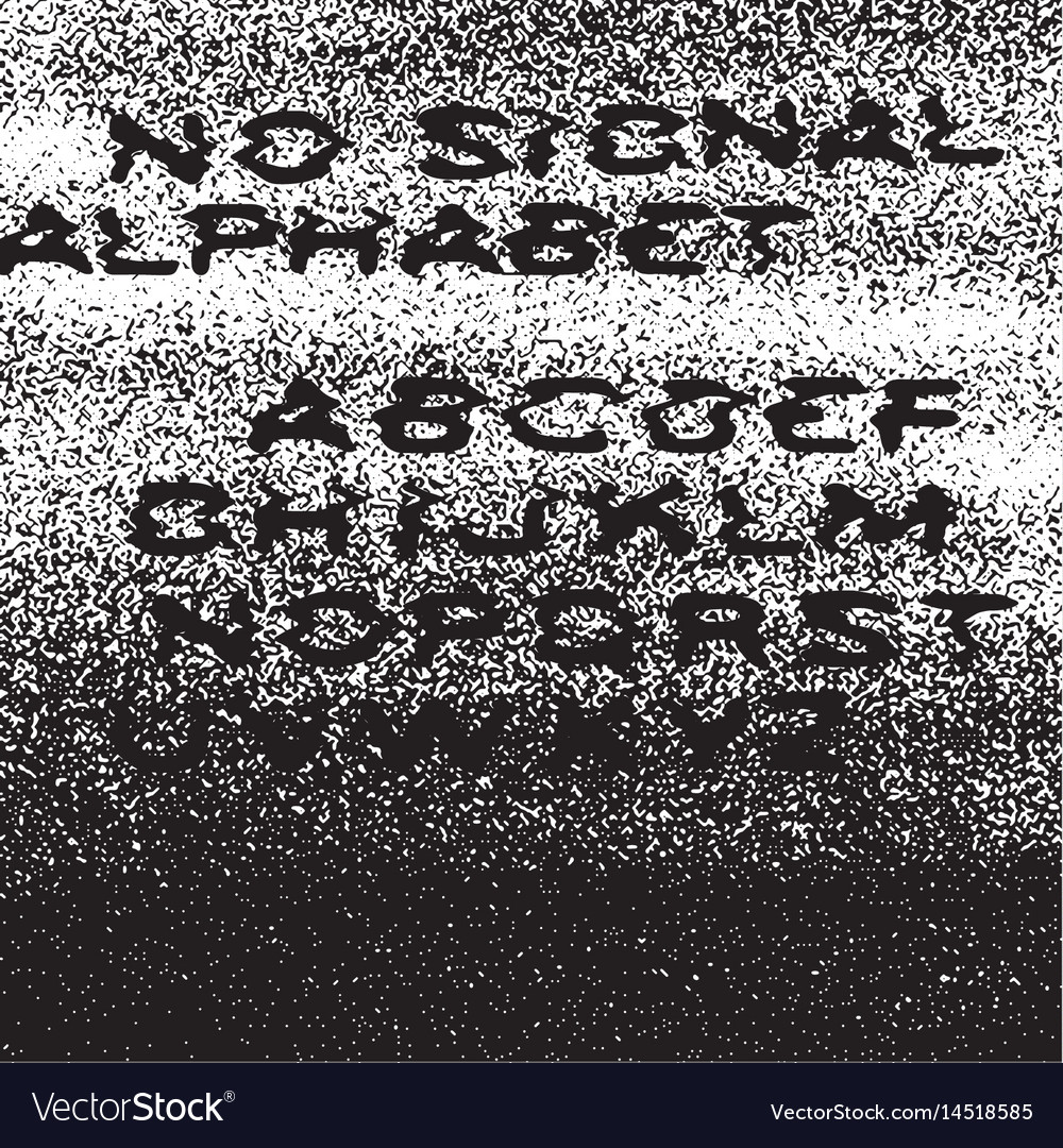 No signal alphabet background error