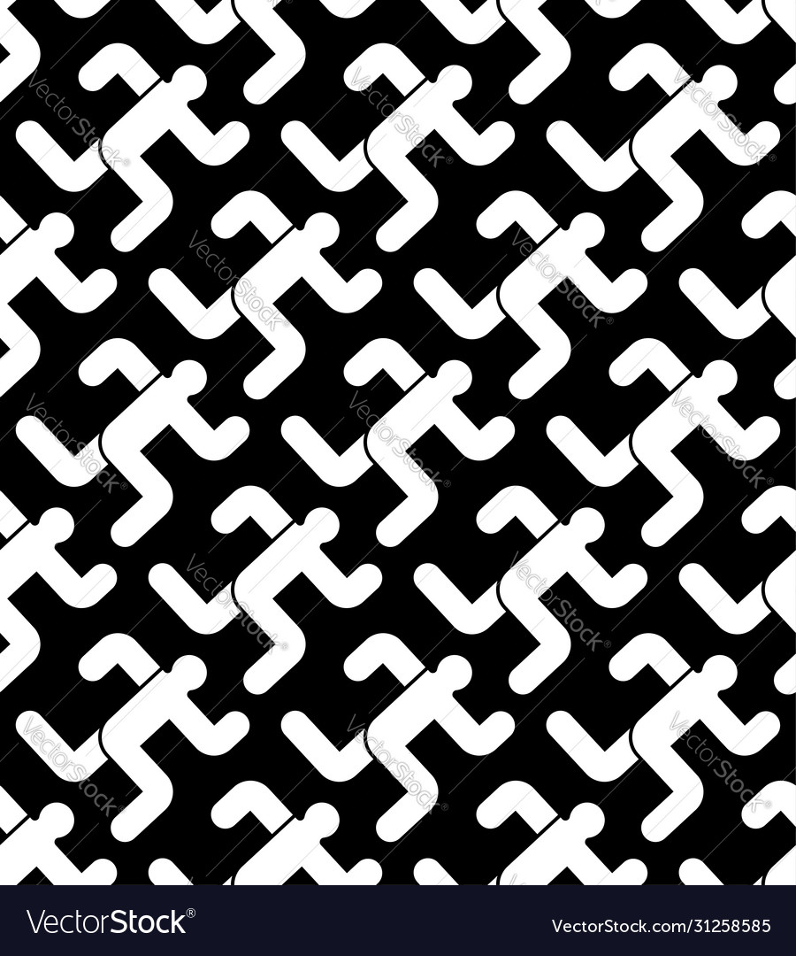 Running man pattern seamless run background vector image Running man pattern seamless run background