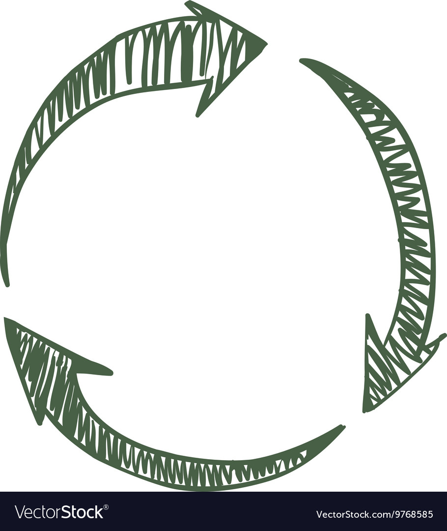 Sketch and circle arrow icon direction design