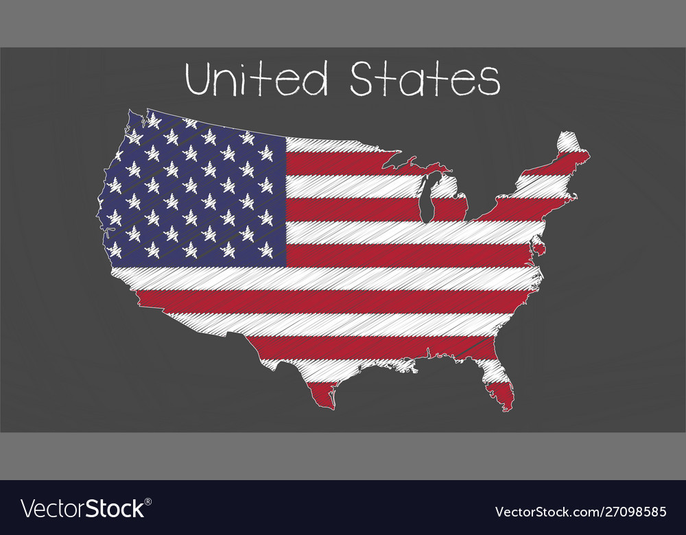 United states map flag Royalty - United States Map Flag Vector 27098585