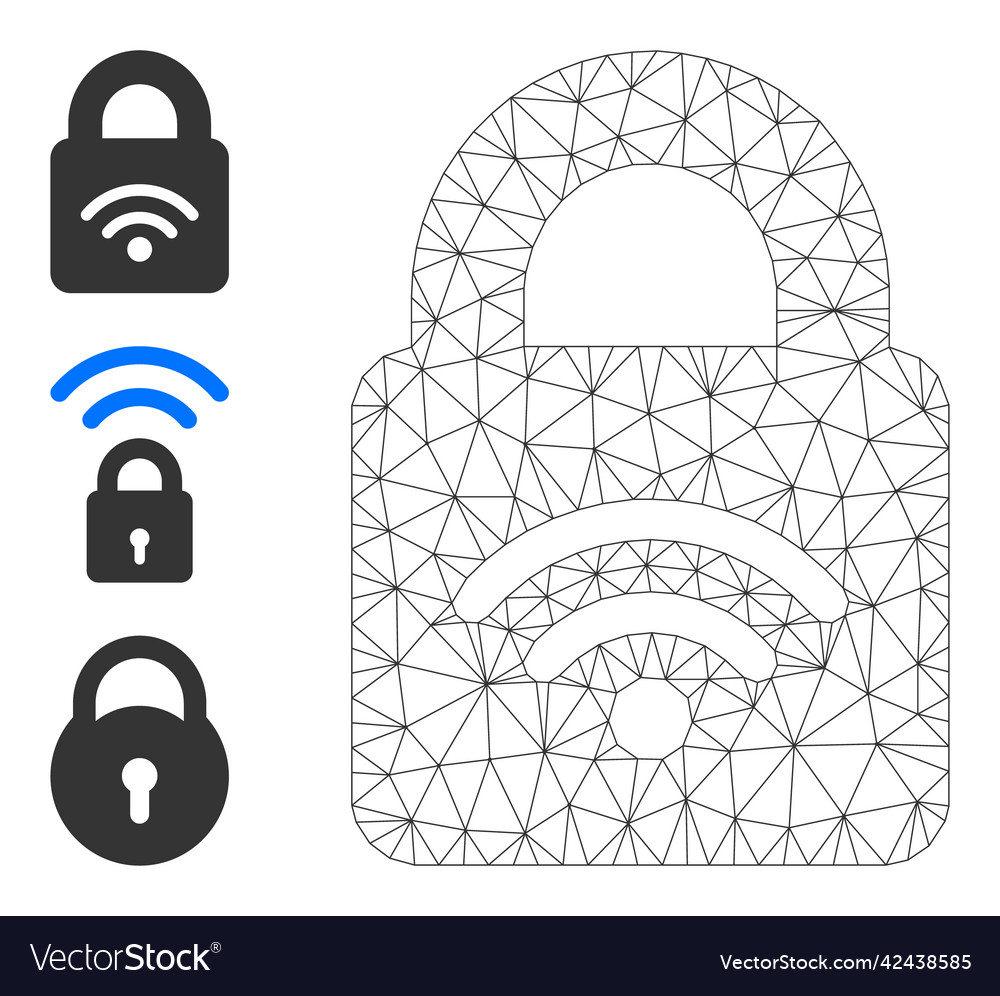 Web net locked wi-fi icon and additional