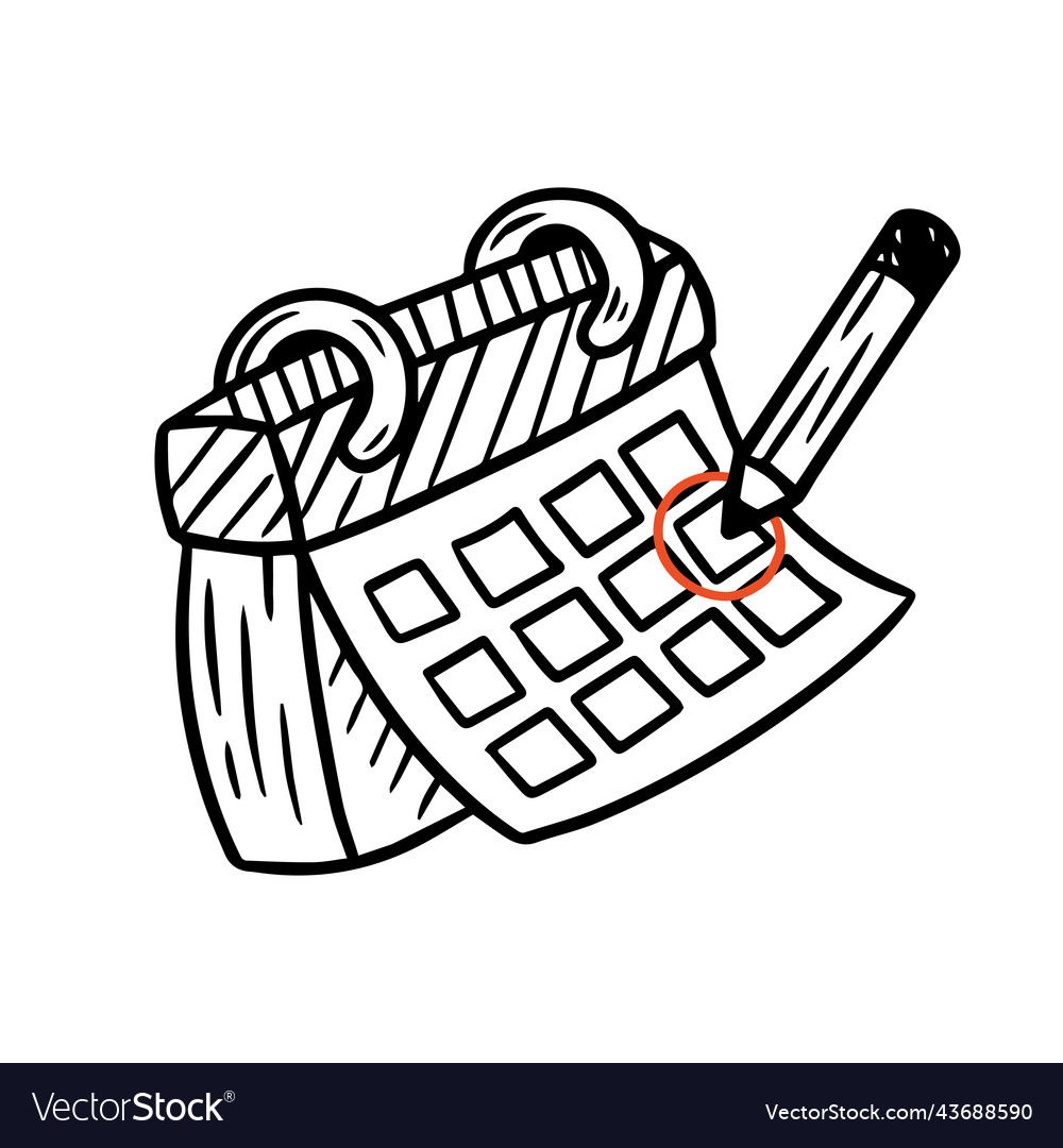 hand-drawn-calendar-doodle-icon-isolated-drawing-vector-image