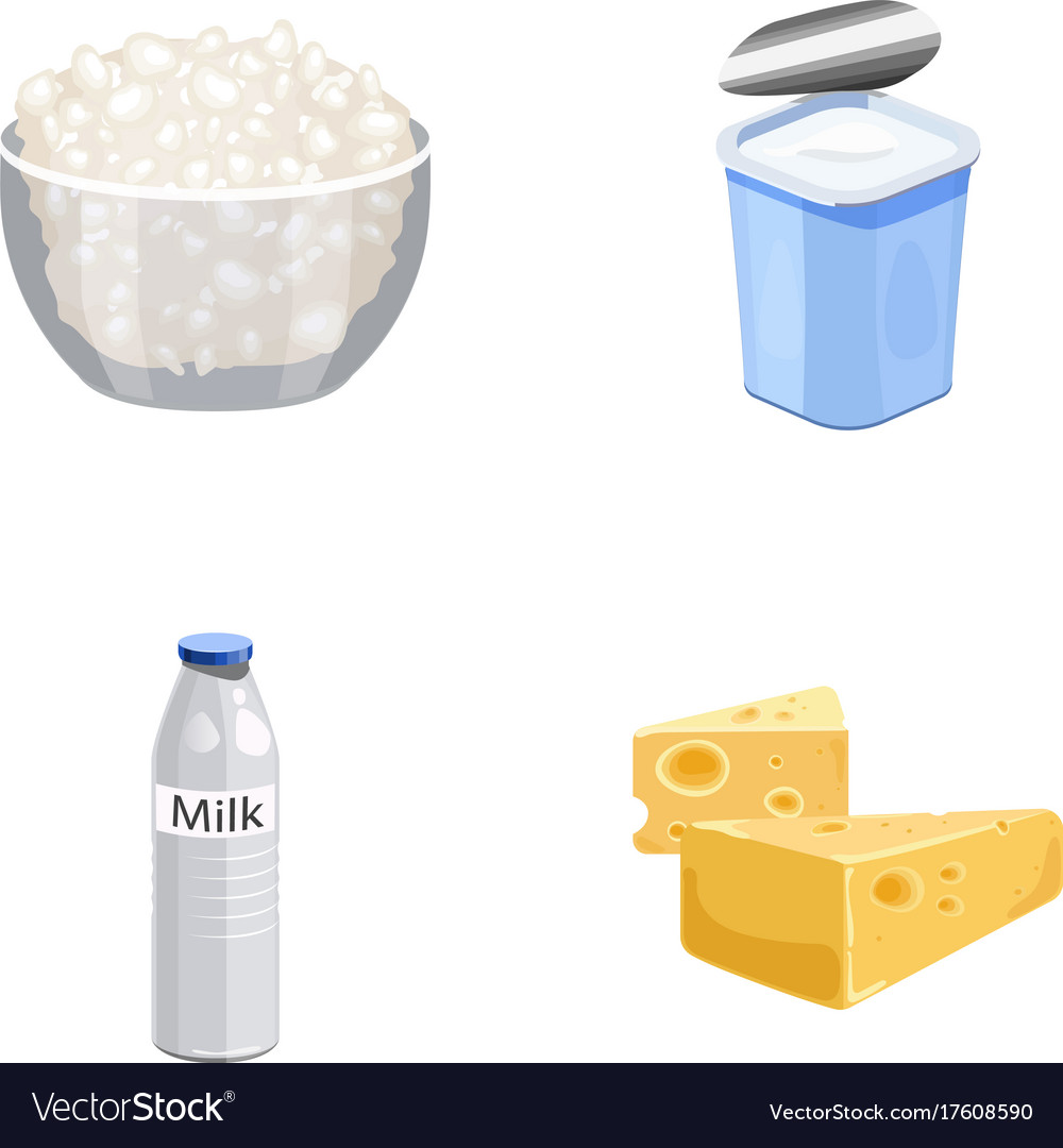Milk calcium product food milk product and Vector Image