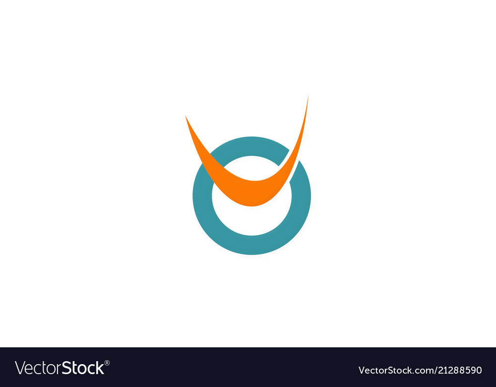 Round abstract loop logo