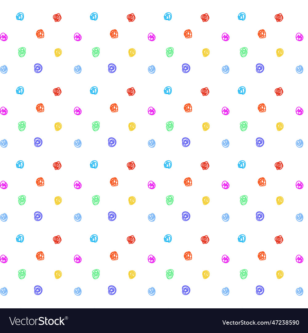 Seamless polka dot pattern random dots