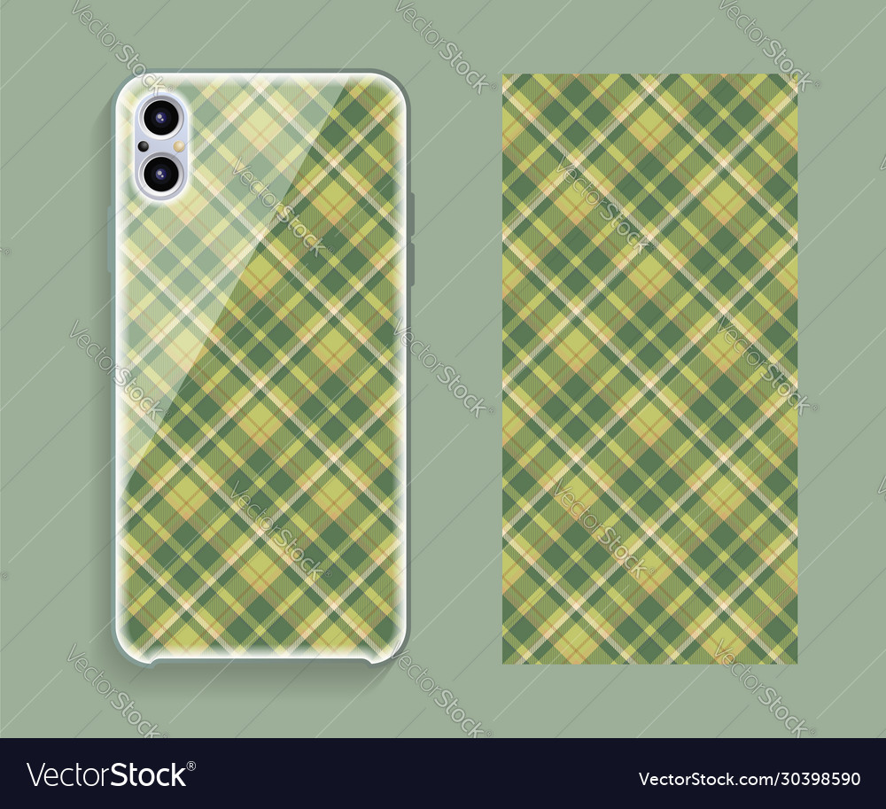 Smartphone cover design mockup template geometric