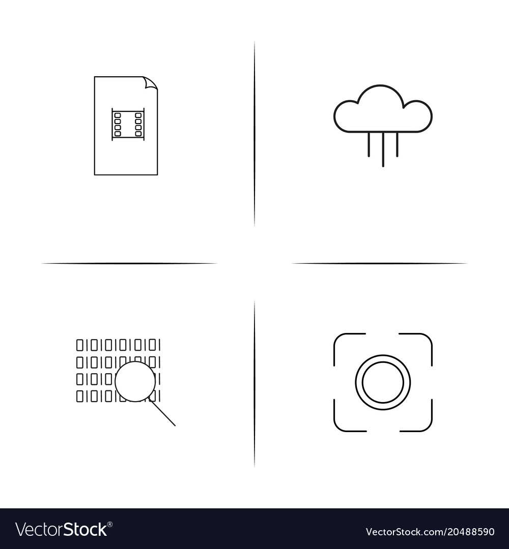Web und Text einfache lineare Symbole gesetzt umrissen