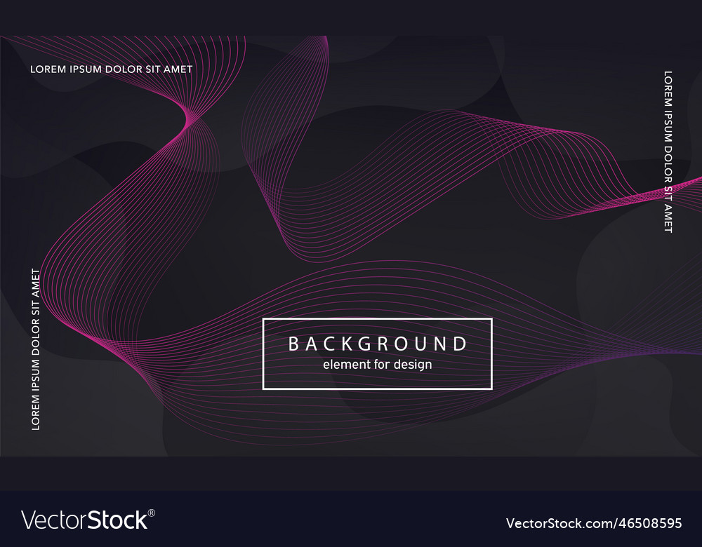 Abstract background wave element for design vector image Abstract background wave element for design