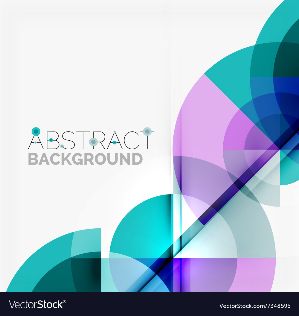 Colorful Geometric Circle Background