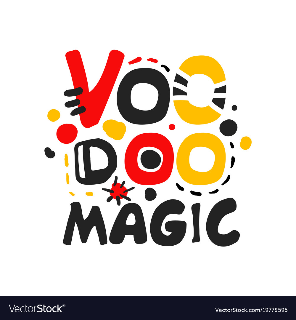 creative voodoo african and american logo design vector image