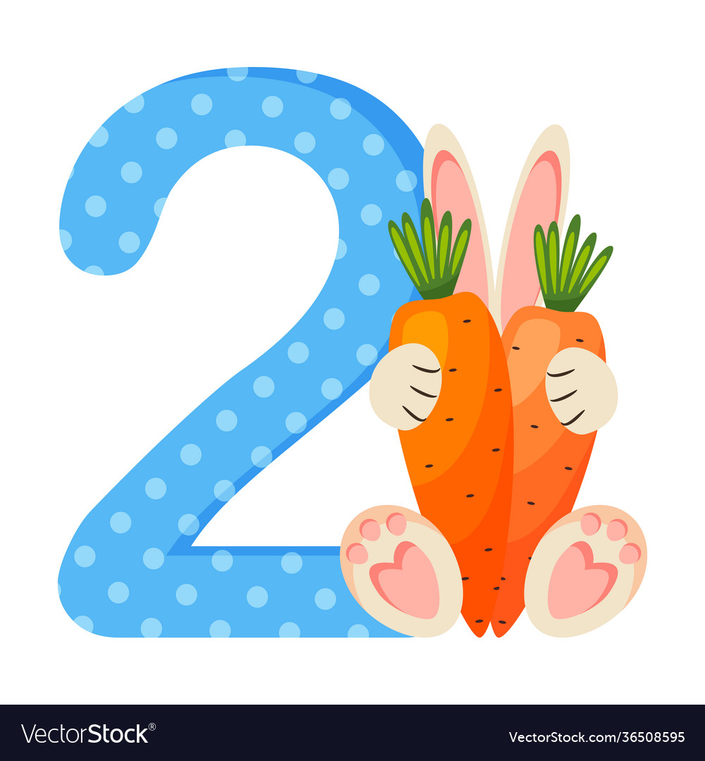 Cute Bunny Counting 1-2