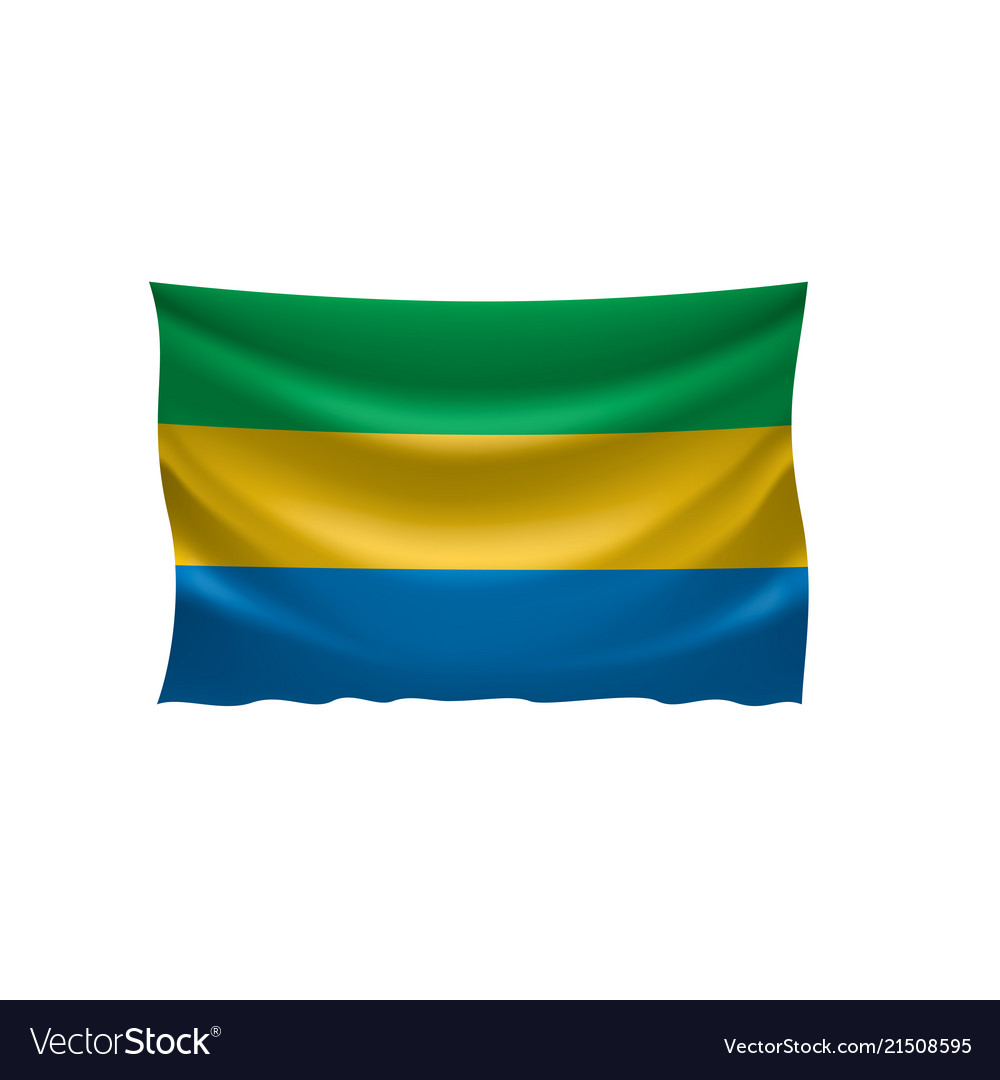 Gabon flag Royalty Free Vector Image - VectorStock