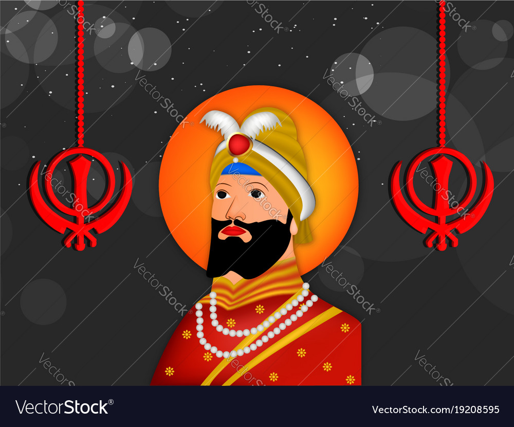 Guru gobind singh jayanti Royalty Free Vector Image