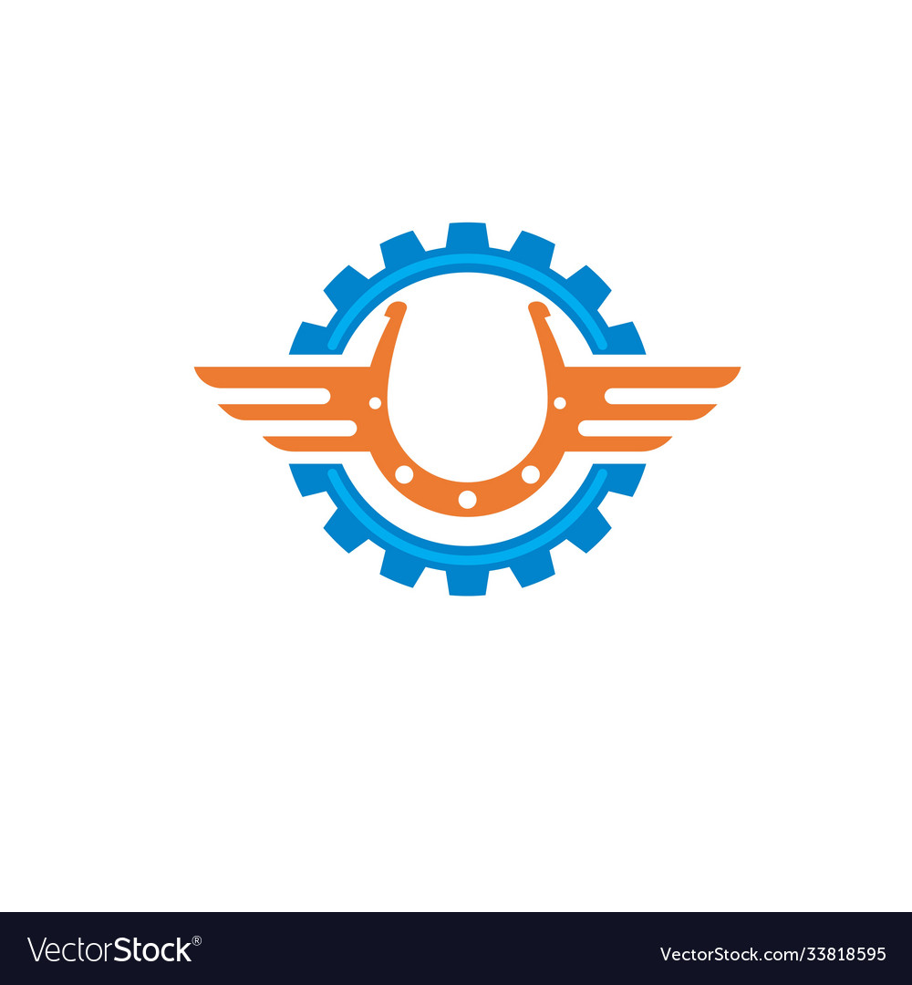 Pferdeschuh Reparatur-Icon Logo