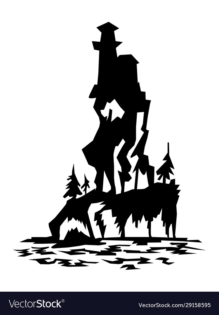 Silhouette castle