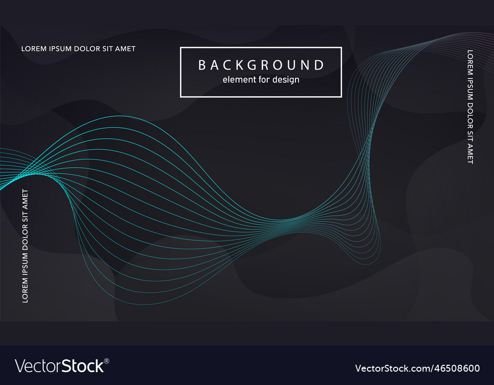 Abstract background wave element for design vector image Abstract background wave element for design