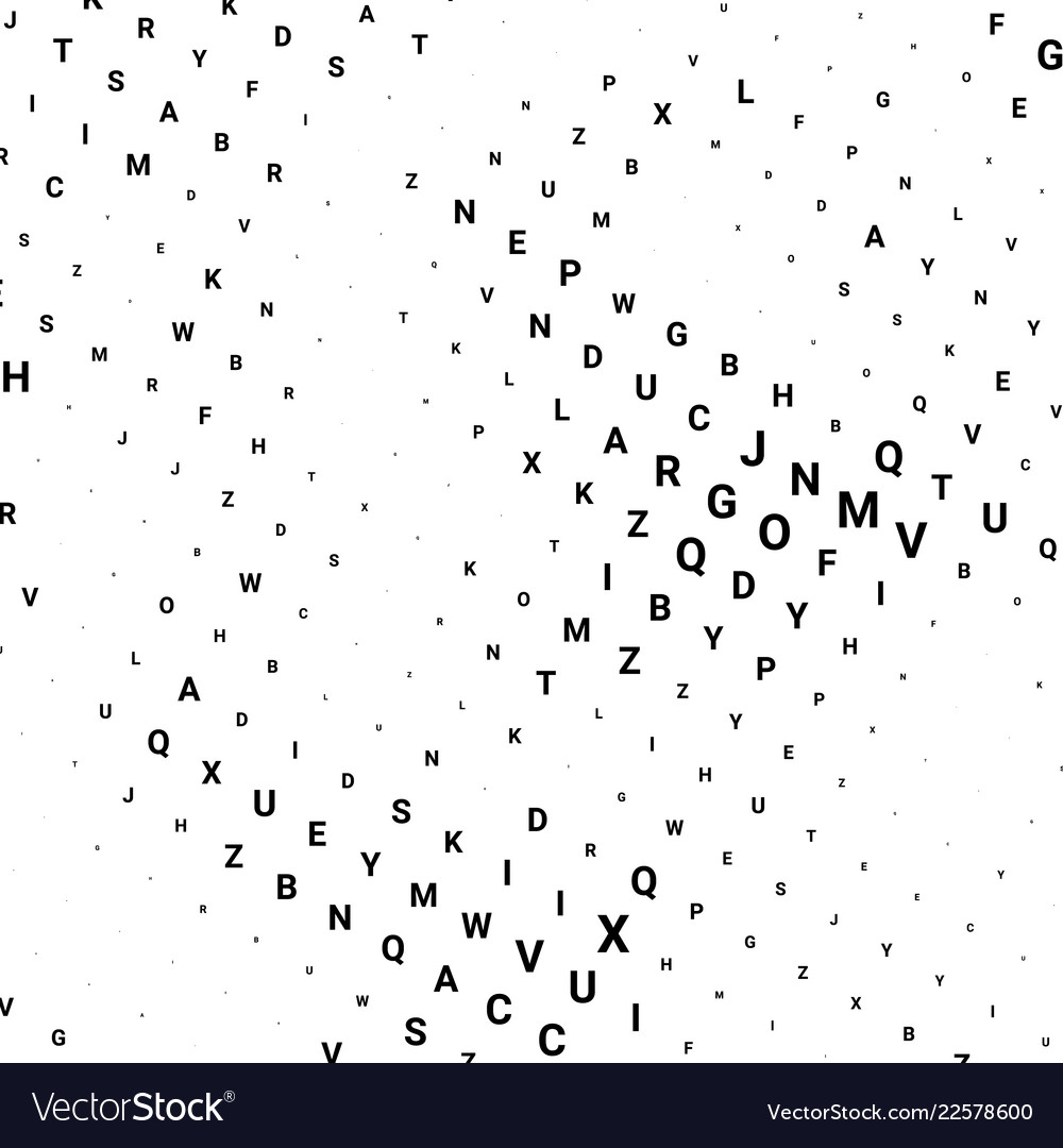 Abstract halftone texture with letters vector image Abstract halftone texture with letters