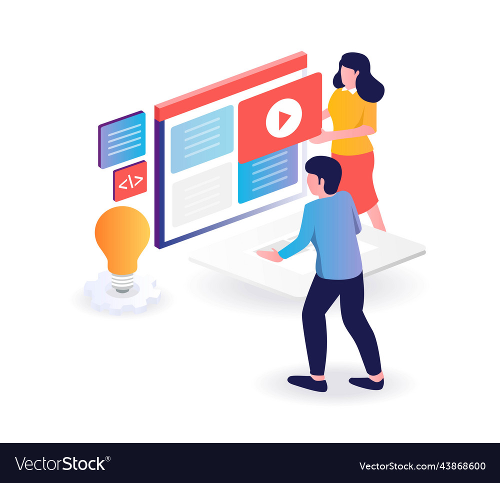 Currently compiling a creative layout for web vector image Currently compiling a creative layout for web