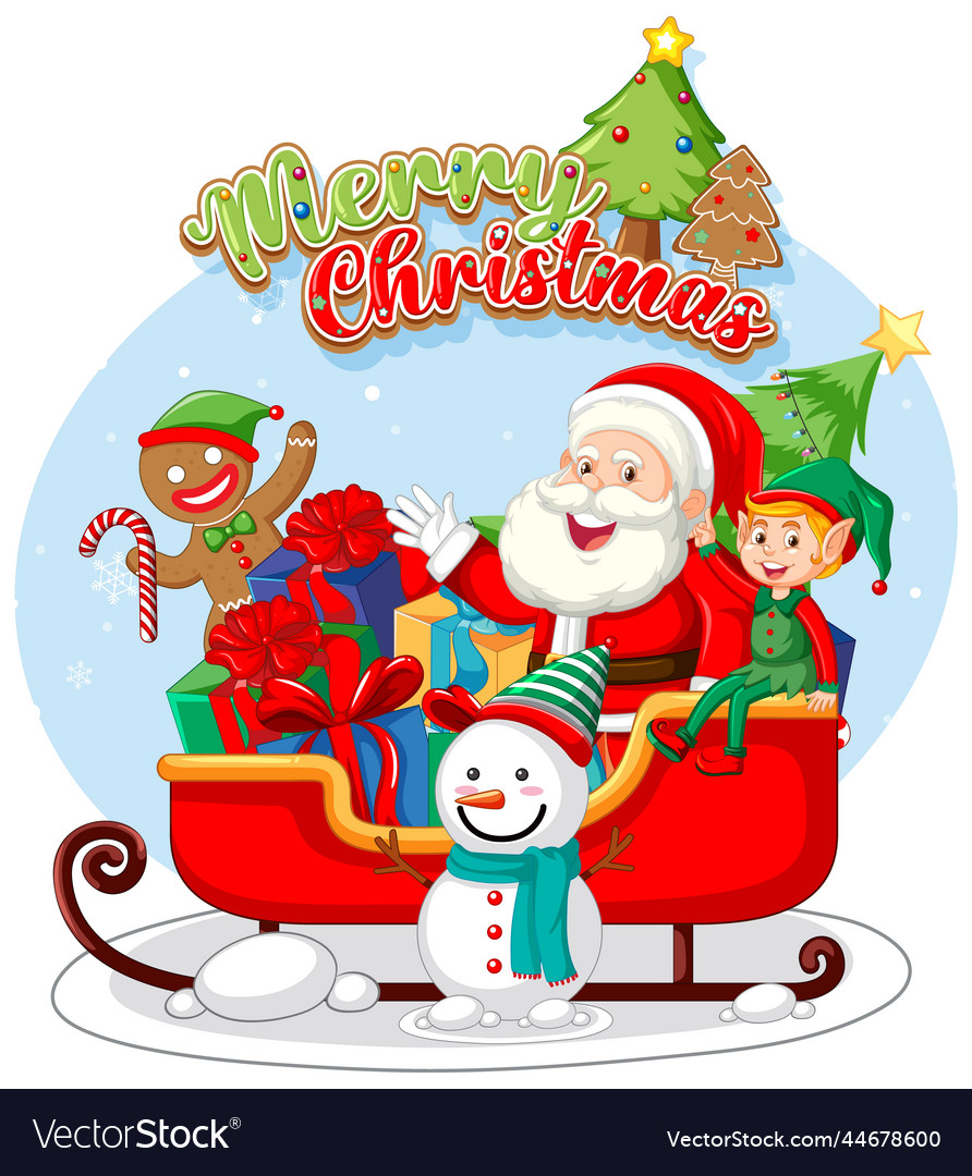 Cute Christmas Icons - Santa & Snowman