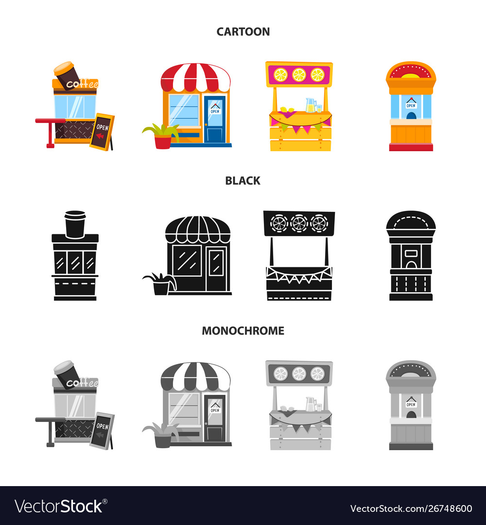 Isolated object amusement and store logo set vector image Isolated object amusement and store logo set