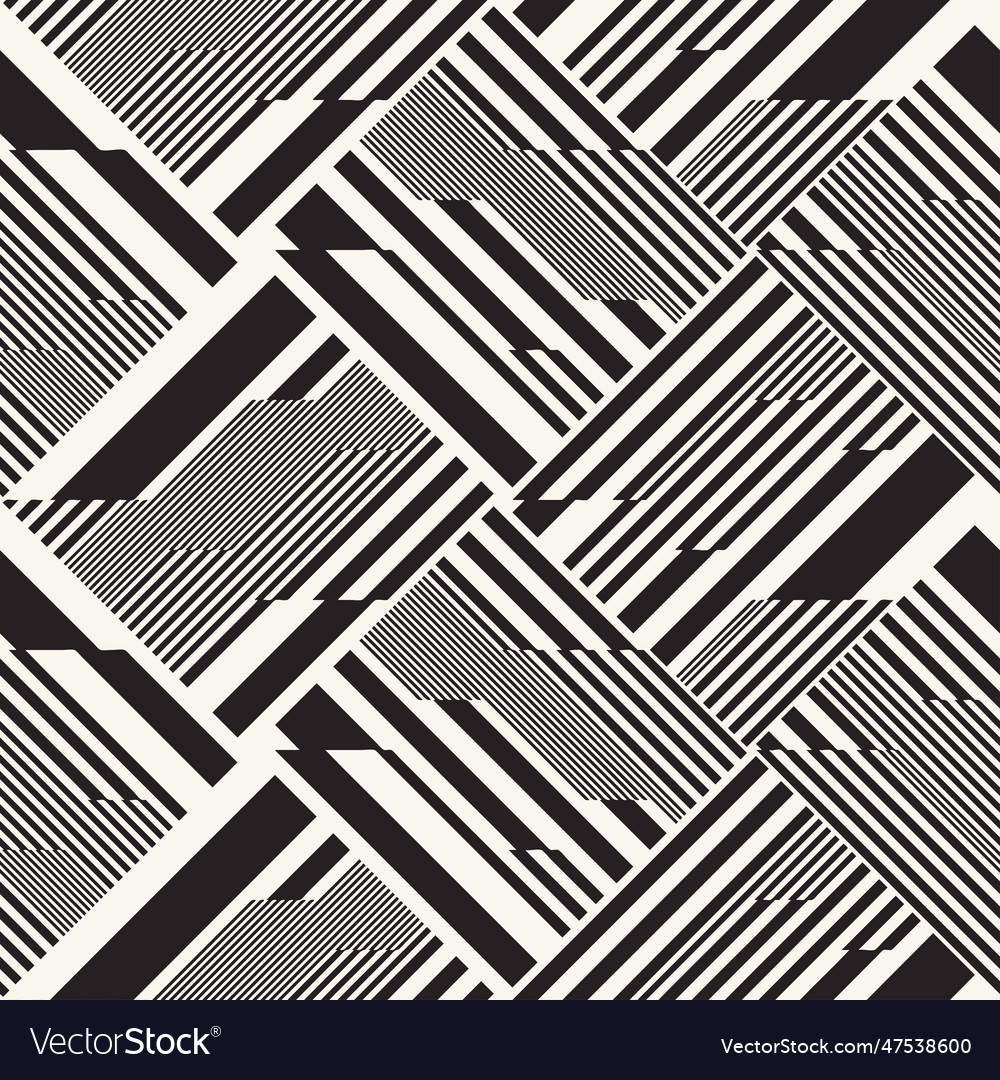 Monochrome glitch effect textured checked pattern vector image Monochrome glitch effect textured checked pattern