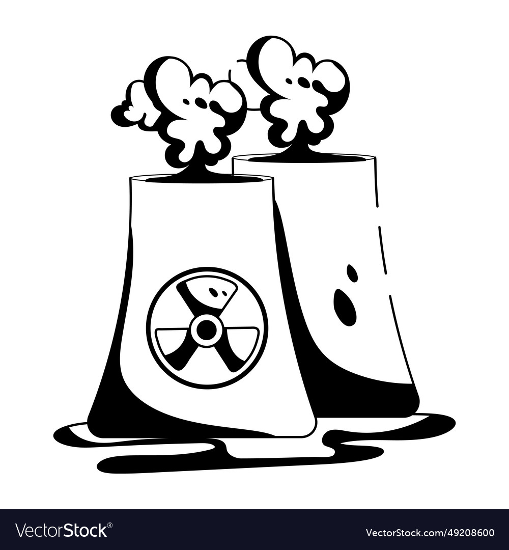 Nuclear plant Royalty Free Vector Image - VectorStock