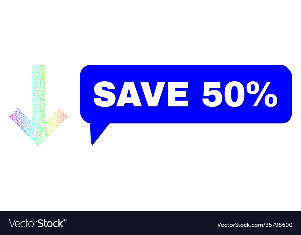 Spectral network gradient down arrow icon and save