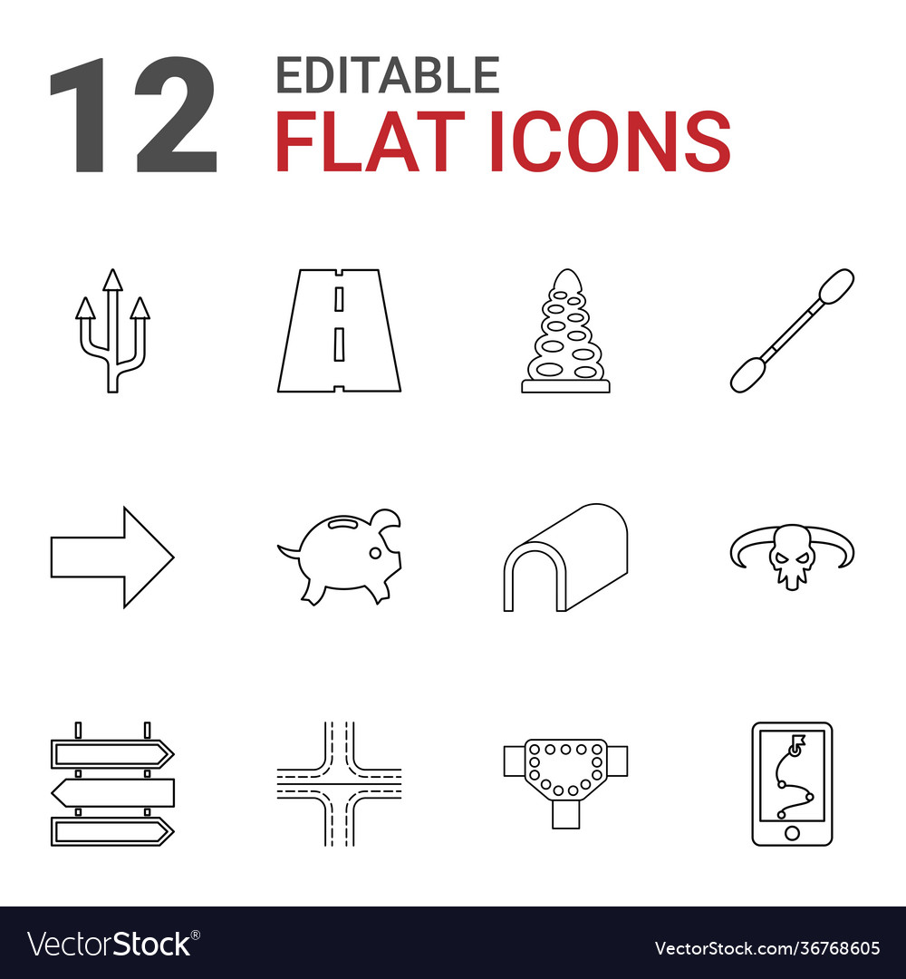 12 path icons