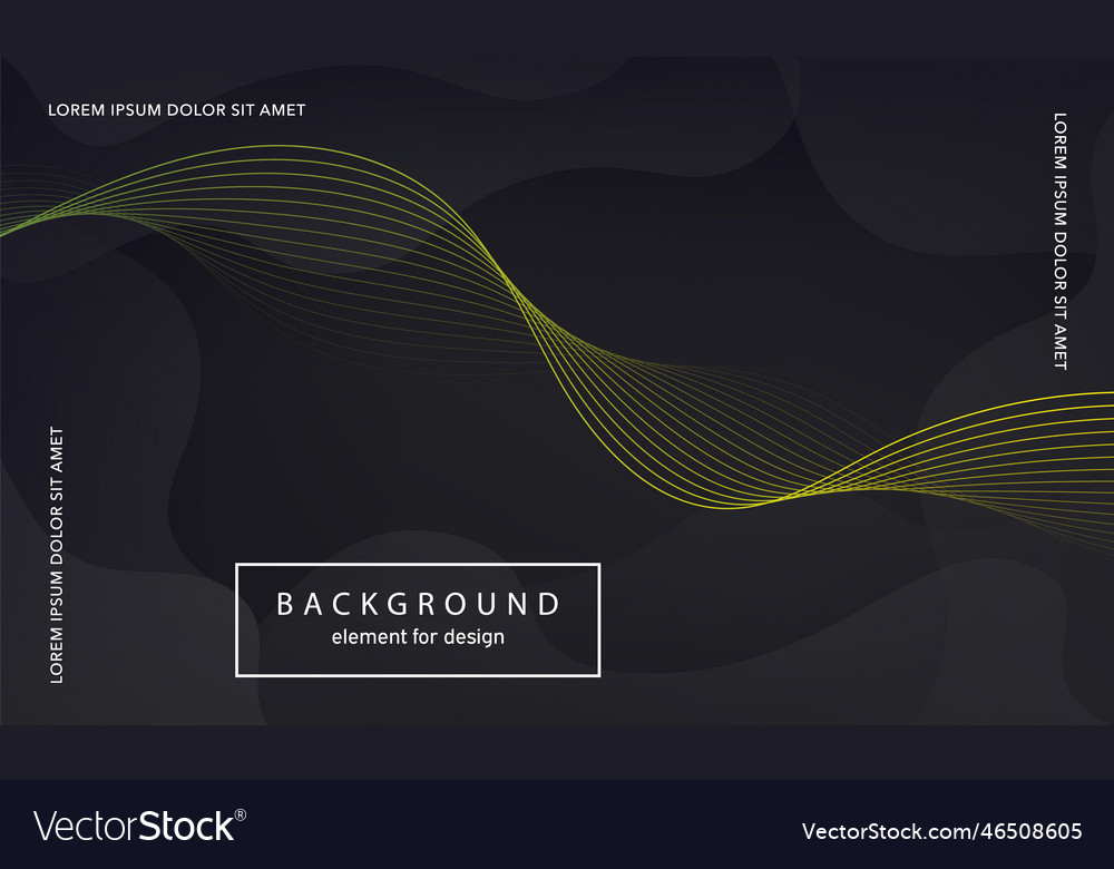 Abstract background wave element for design vector image Abstract background wave element for design