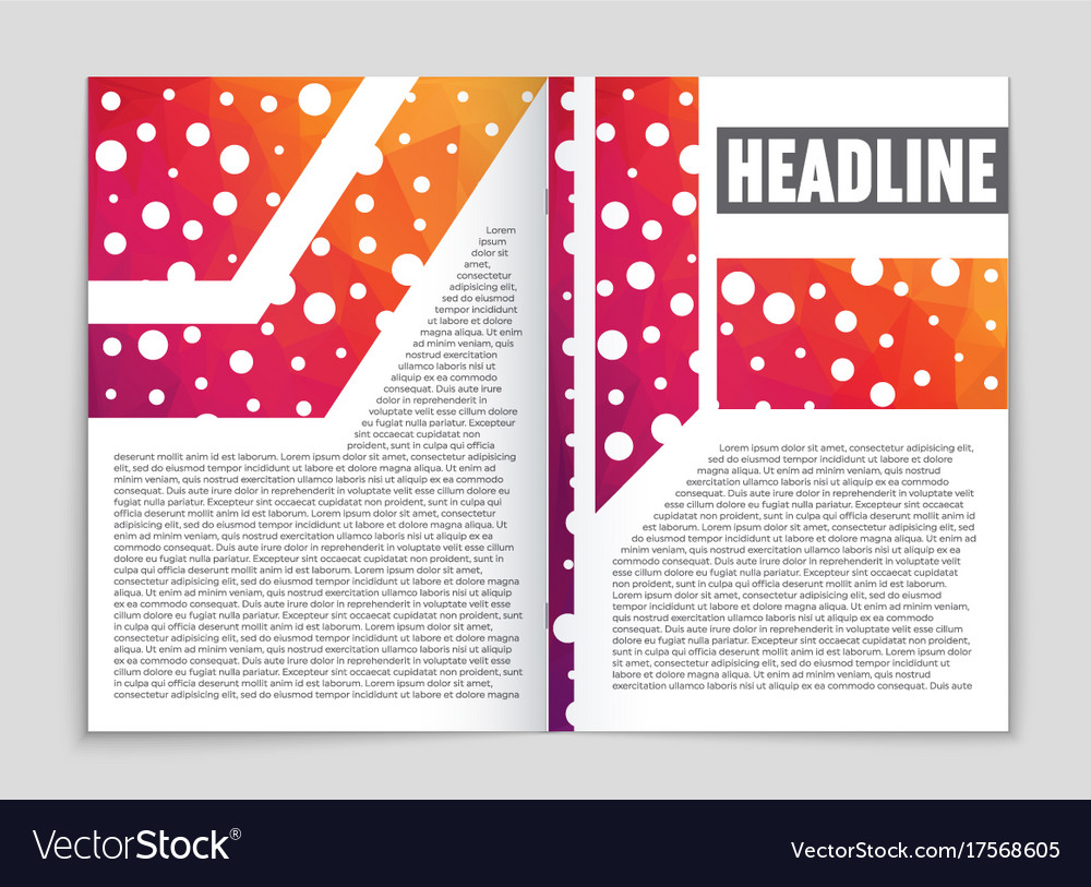 Abstract layout background set for art