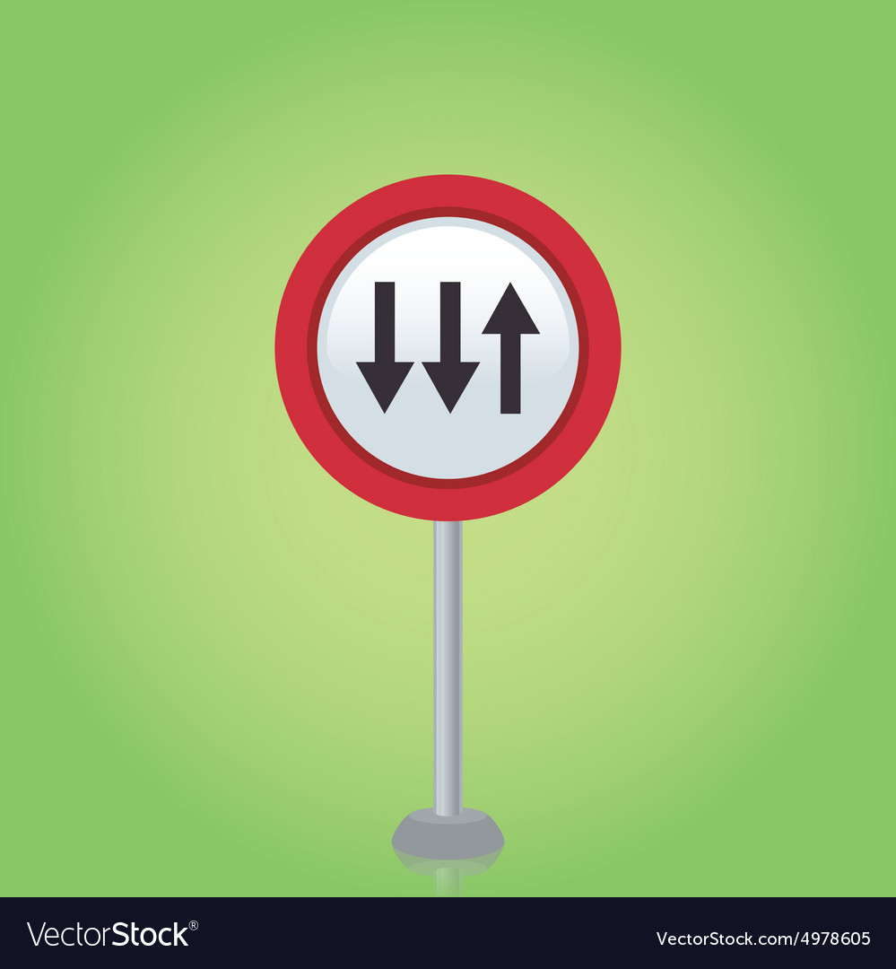 An isolated traffic signal on a green background Vector Image