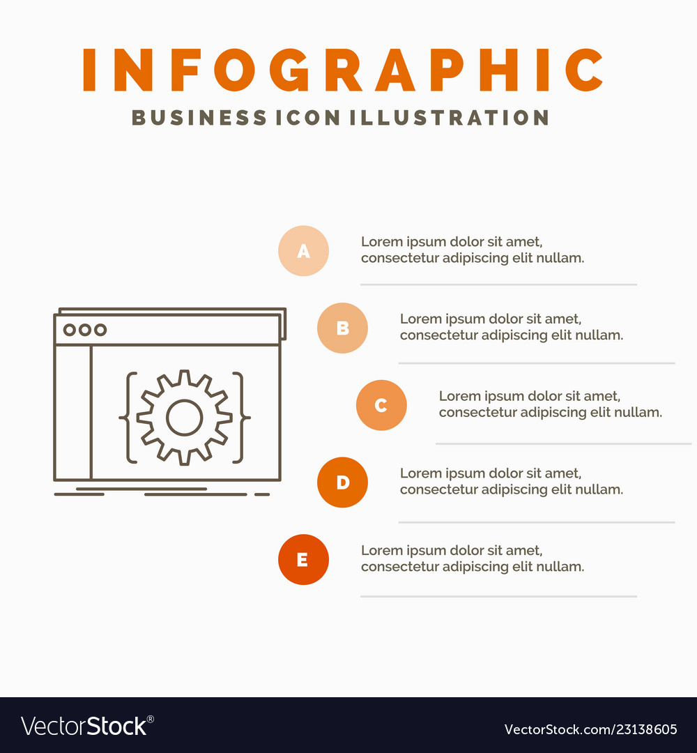 Api app Programmieren Entwicklersoftware Infografiken vector image Api app Programmieren Entwicklersoftware Infografiken