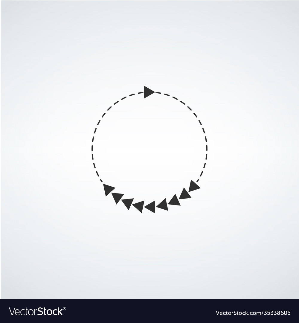 Arrows in circle clockwise refresh sign stock