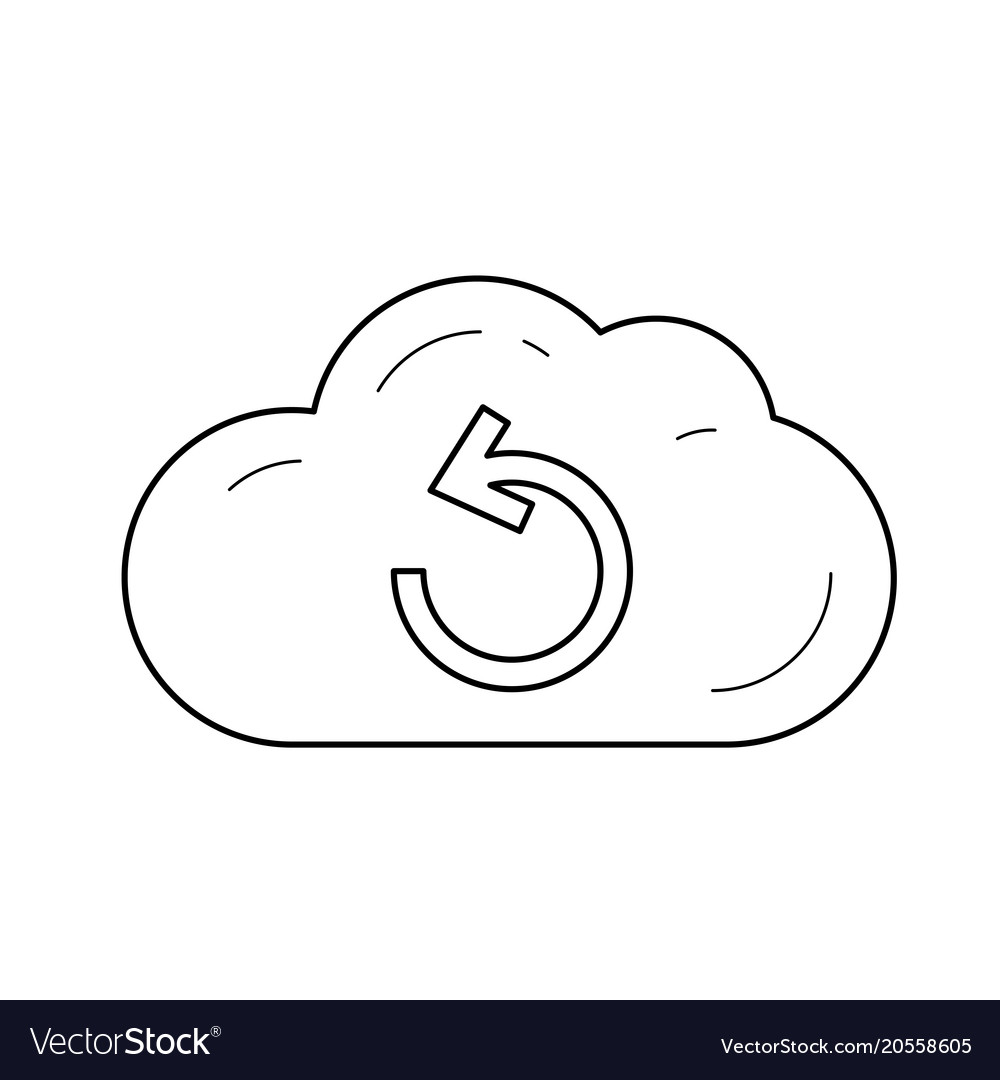 Backup line icon