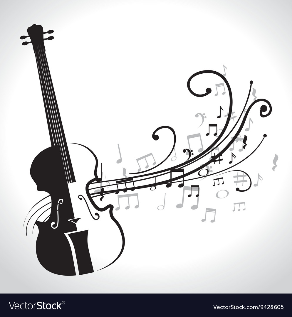 Klassische Violine isolierte Icon Design