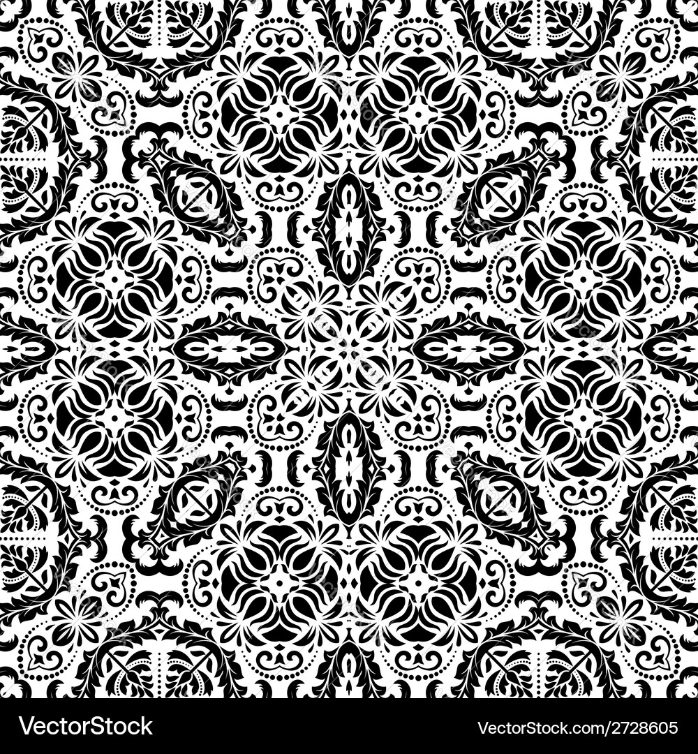 Damask seamless pattern abstract background Vector Image