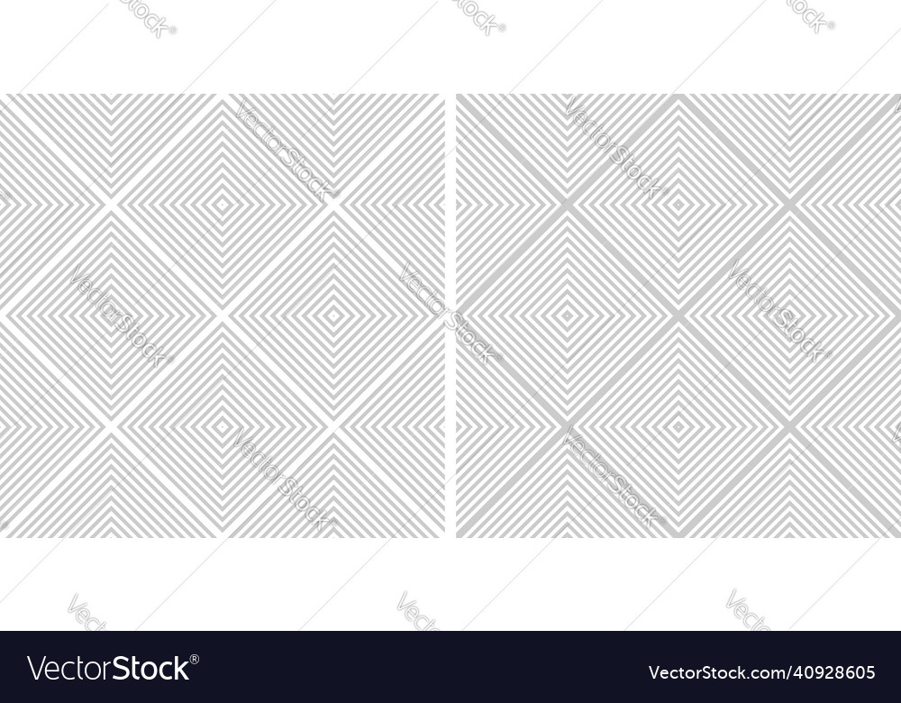 Geometric Checked Patterns - Gray