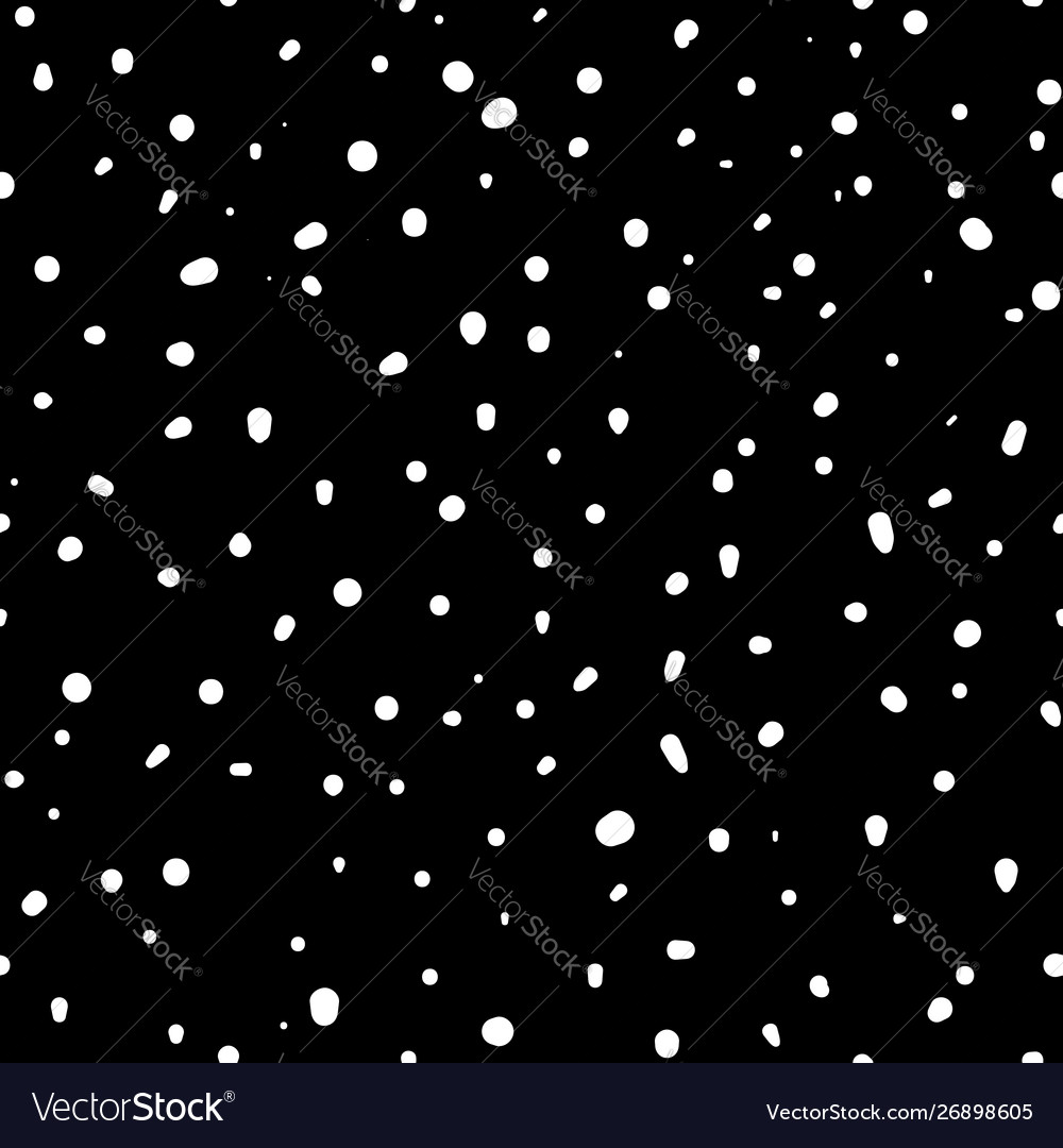 Hand drawn chaotic dots spots and blobs seamless vector image Hand drawn chaotic dots spots and blobs seamless