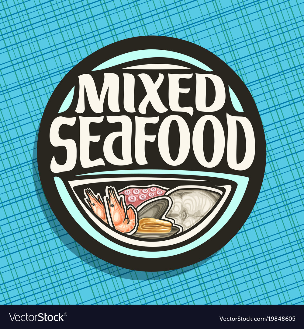 Logo for seafood Royalty Free Vector Image - VectorStock