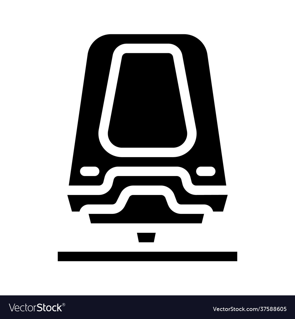 Maglev railway glyph icon